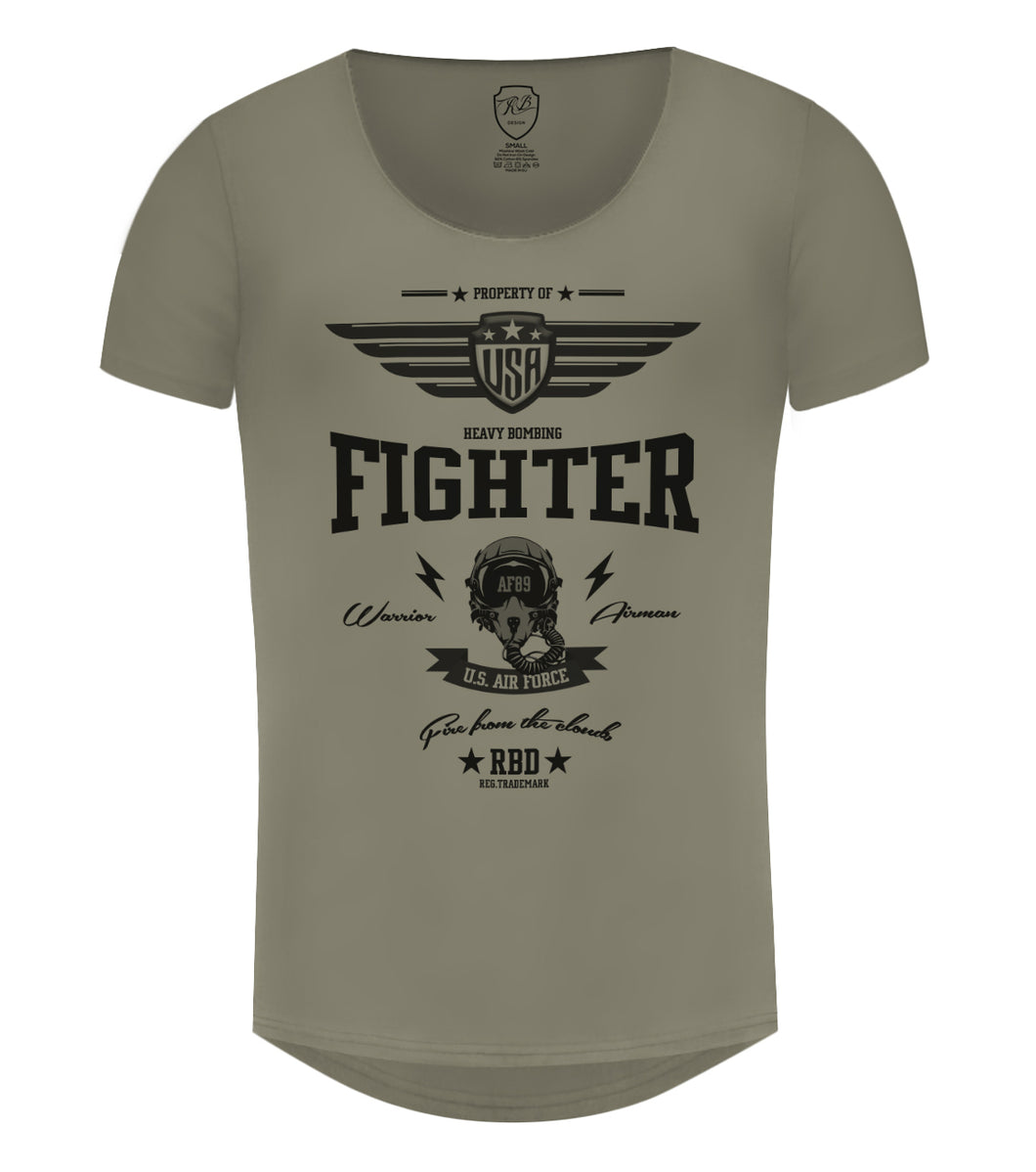 Mens T-shirt US Air Force Fighter MD896