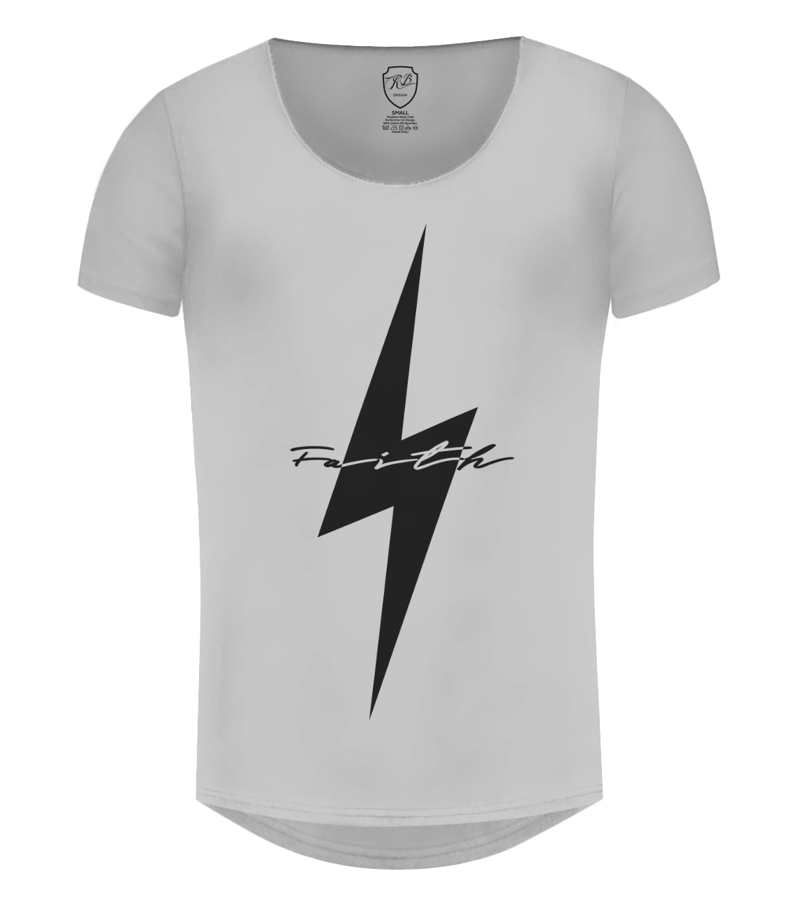 Cool Mens Casual T-shirt Flash Slim Fit Graphic Tee "Faith"/ Color Option / MD897