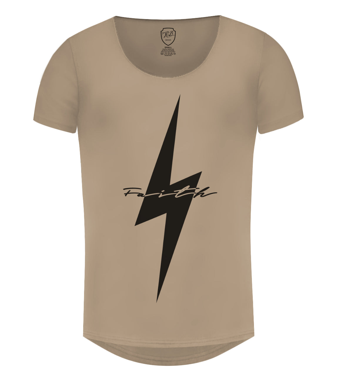 Cool Mens Casual T-shirt Flash Slim Fit Graphic Tee "Faith"/ Color Option / MD897