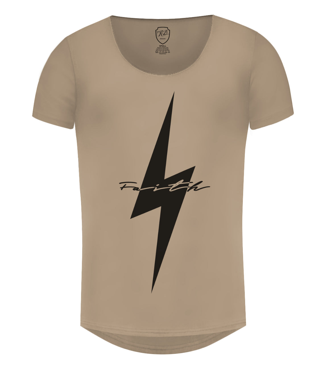 Cool Mens Casual T-shirt Flash Slim Fit Graphic Tee "Faith"/ Color Option / MD897