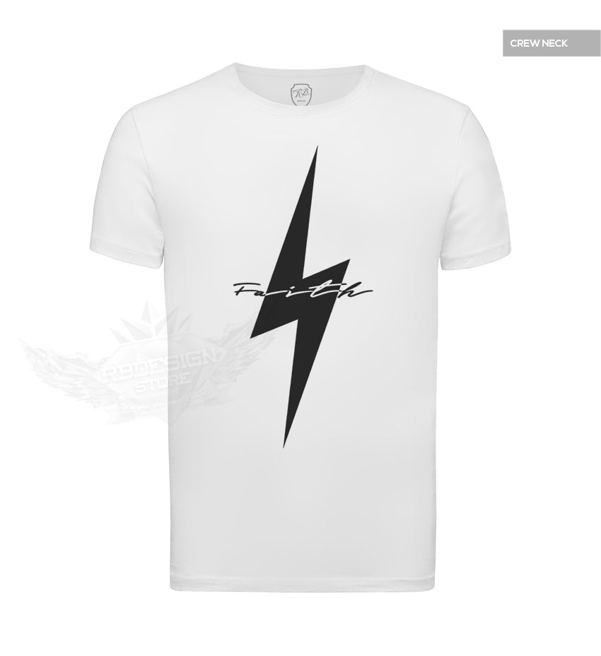 Urban Fashion Men's T-shirt "Faith on Stormy Days" BLACK MD897BK