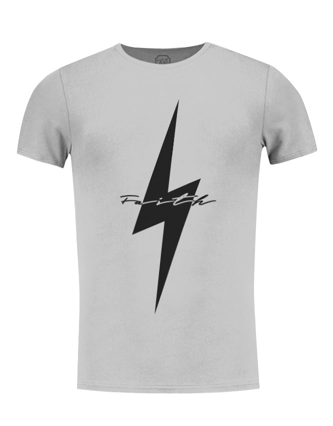 Cool Mens Casual T-shirt Flash Slim Fit Graphic Tee "Faith"/ Color Option / MD897