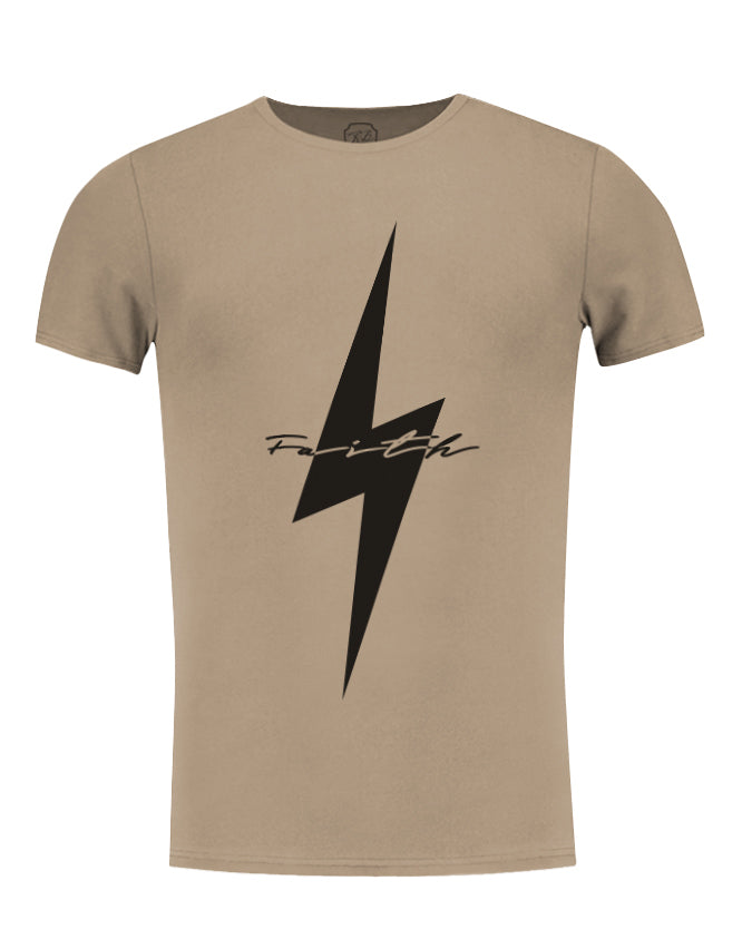 Cool Mens Casual T-shirt Flash Slim Fit Graphic Tee "Faith"/ Color Option / MD897