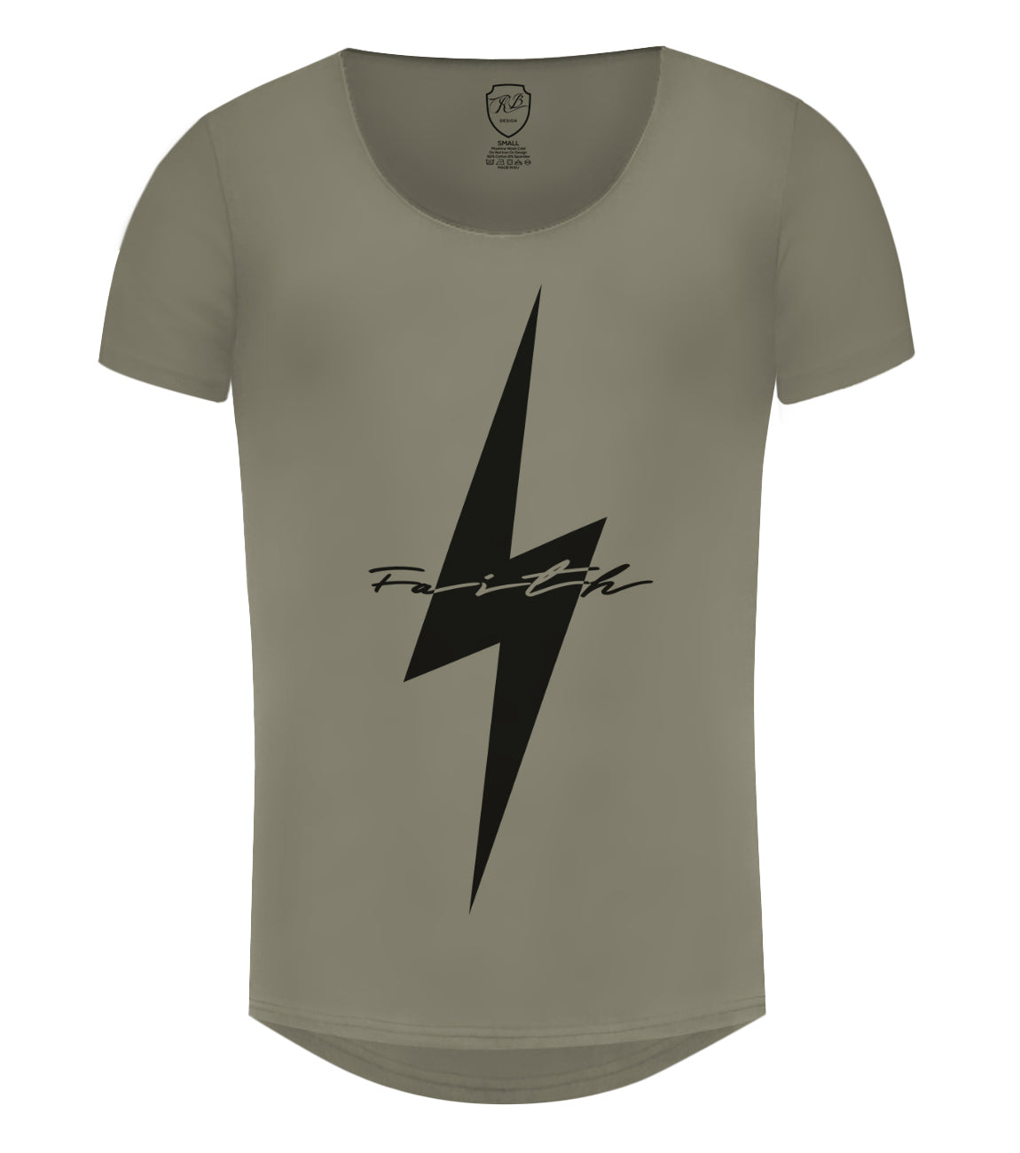 Cool Mens Casual T-shirt Flash Slim Fit Graphic Tee "Faith"/ Color Option / MD897