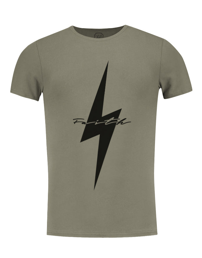 Cool Mens Casual T-shirt Flash Slim Fit Graphic Tee "Faith"/ Color Option / MD897