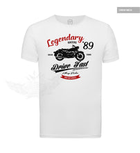 Retro Motorcycle Men's T-shirt Vintage Style Graphic Tee "Legendary Riders" MD898R