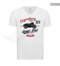 Retro Motorcycle Men's T-shirt Vintage Style Graphic Tee "Legendary Riders" MD898R