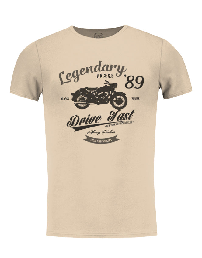 Vintage Retro Motorcycle Mens T-shirt Cool Graphic Tee / Color Option / MD898