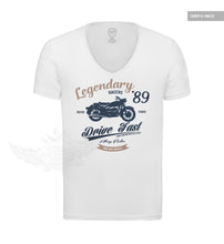 Retro Motorcycle Men's T-shirt  "Legendary Riders" Vintage Style Graphic Tee MD898BB