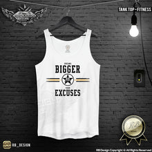 Men's Tank Top Fitness Style "Dreams Bigger Than Excuses" MD900