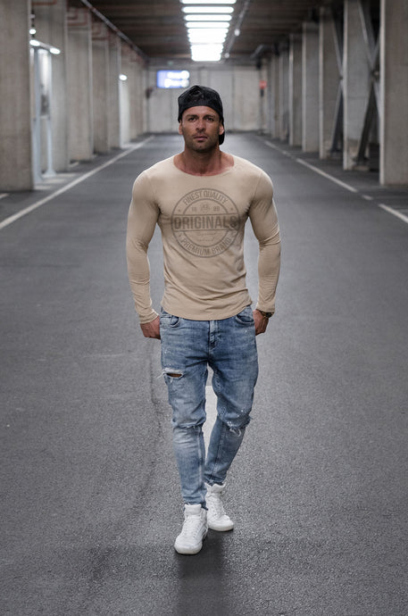 Casual Mens Long Sleeve T-shirt 