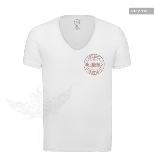 Finest Quality RB Design Mens White T-shirt Pocket Style "Originals" MD911