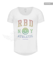 Men's Casual Fashion White T-shirt Finest Quality RB Design Tee Rainbow MD915R