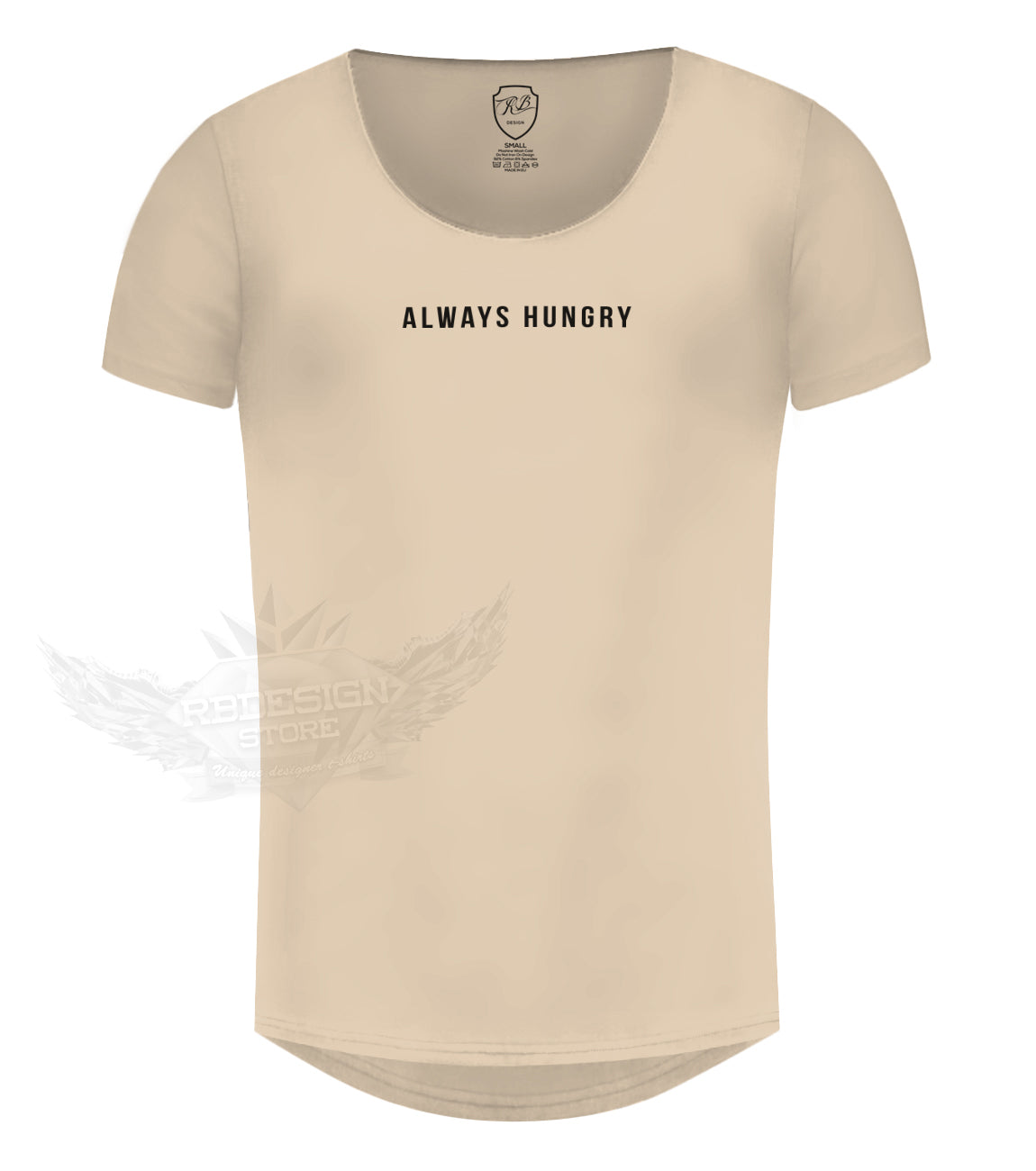 Men's Casual T-shirt Always Hungry Saying Slim Fit Muscle Tee / Color Option / MD916