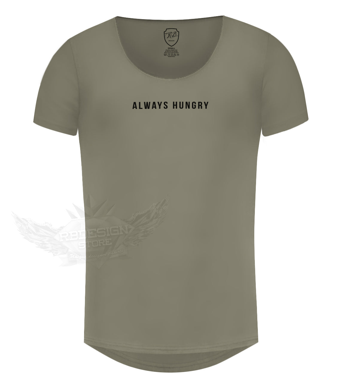 Men's Casual T-shirt Always Hungry Saying Slim Fit Muscle Tee / Color Option / MD916