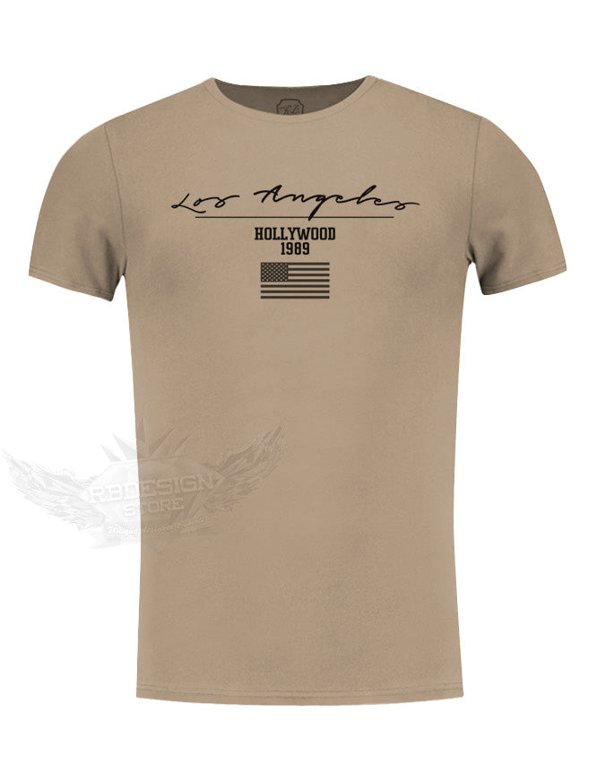 casual mens t-shirt beige