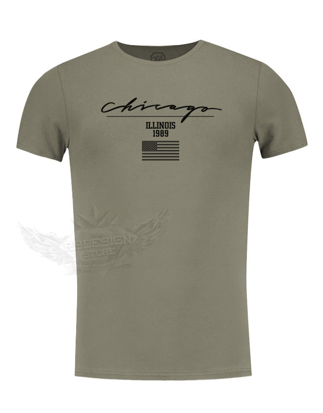 khaki mens casual t-shirts