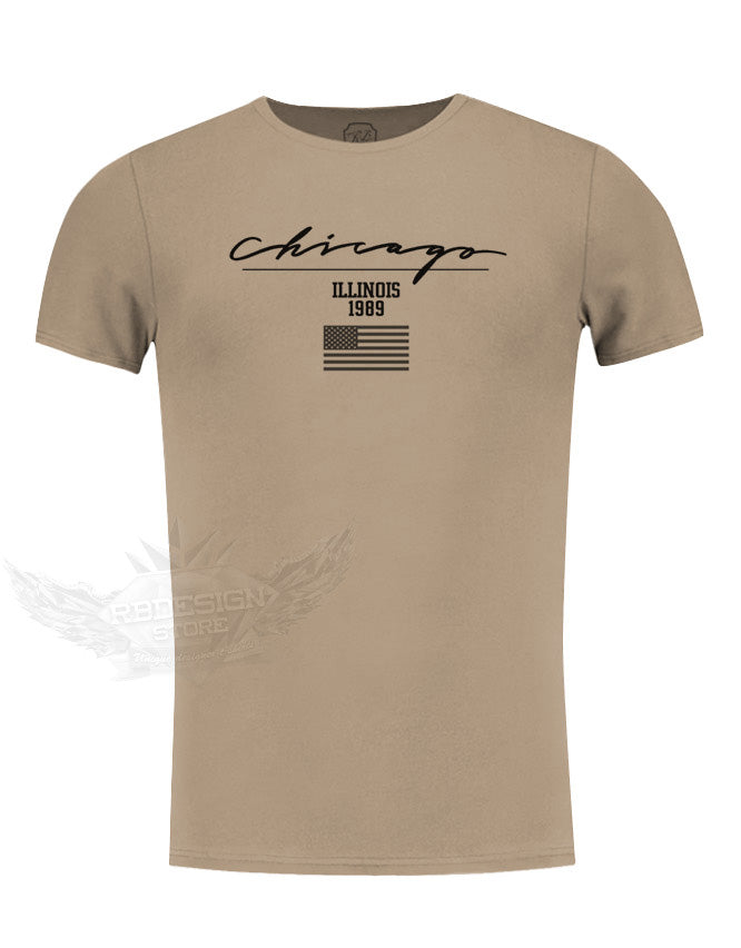 beige mens t-shirt crew neck
