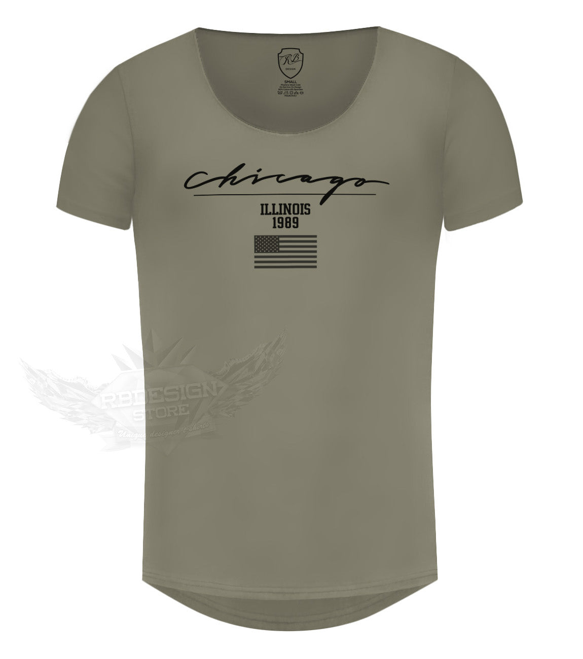 khaki mens muscle t-shirt