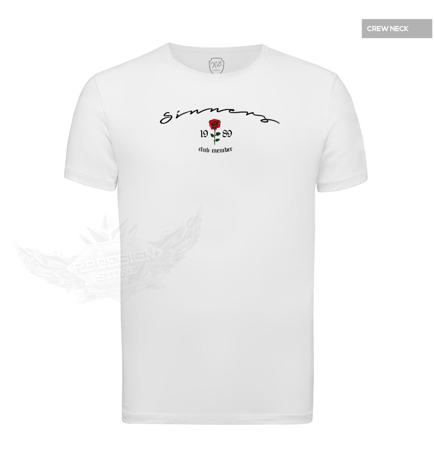 RBD Sinners Club Member Men's T-shirt Urban Fashion Rose Tee MD919