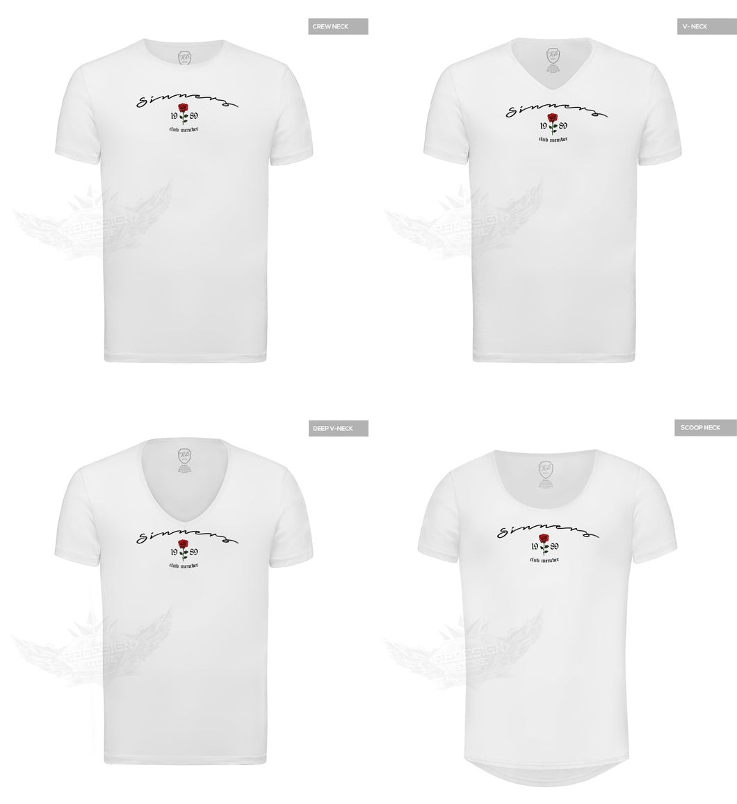 Limited Edition Mens White Designer T-shirt 