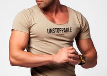 Men's T-shirt "Unstoppable" Khaki Gray Beige / Color Option / MD920