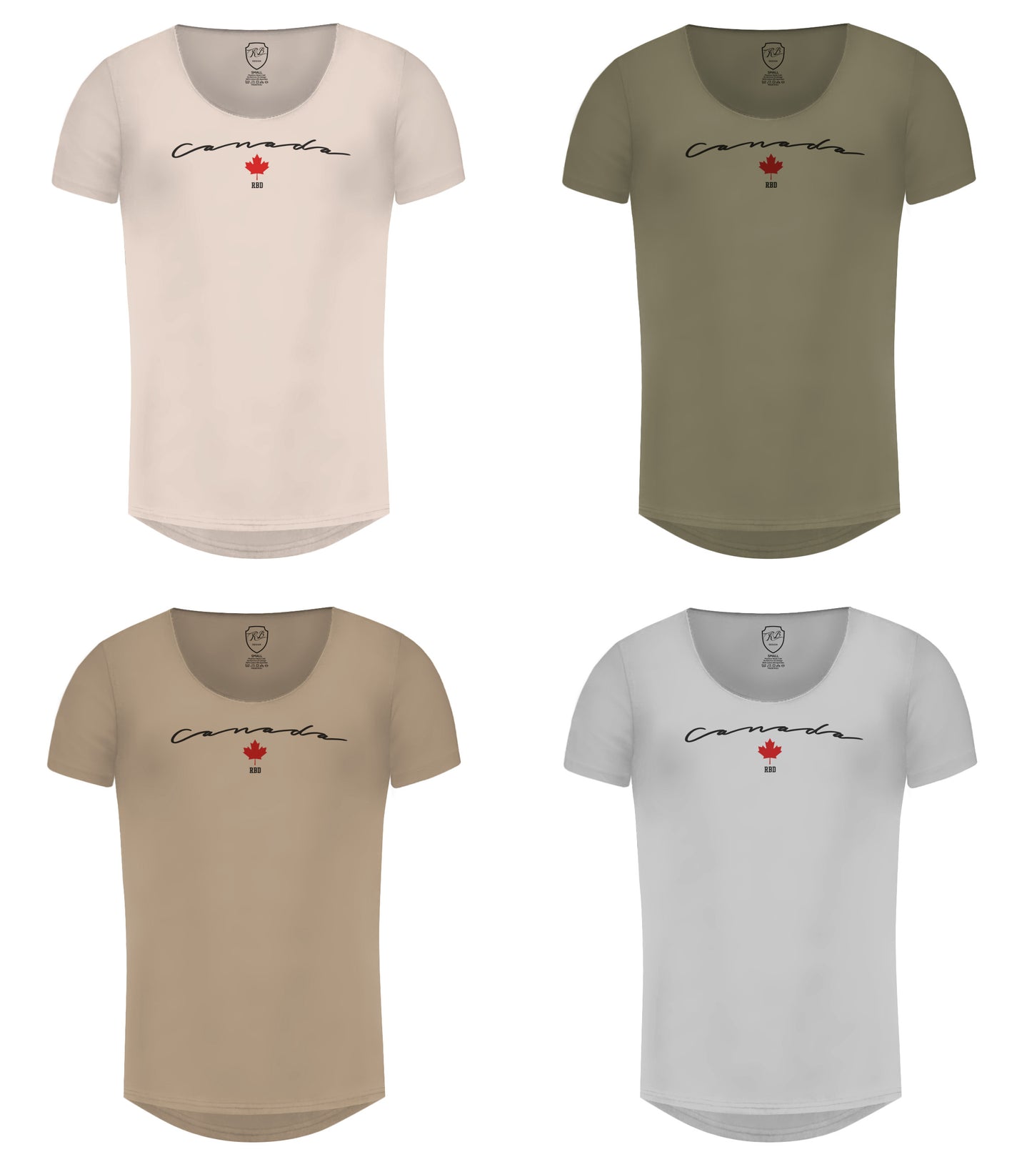 Men's T-shirt "Canada" Khaki Gray Beige / Color Option / MD924