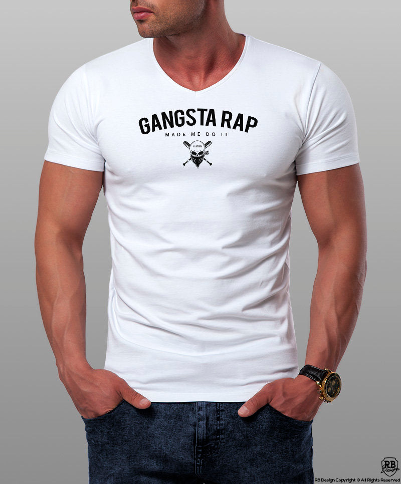 Men's T-shirt Gangsta Rap Made Me Do It MD929