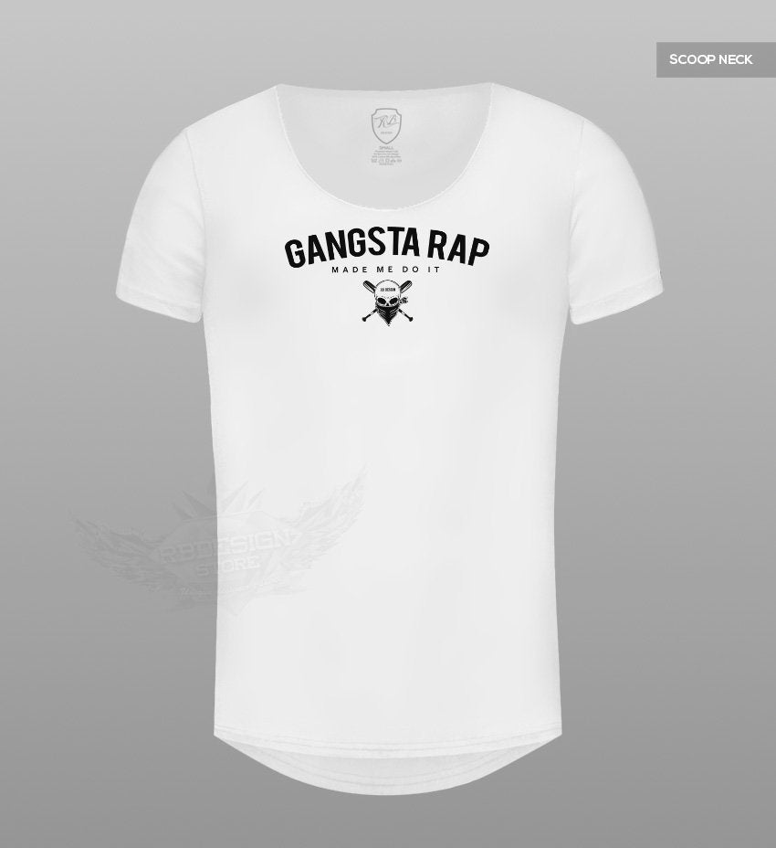 Men's T-shirt Gangsta Rap Made Me Do It MD929