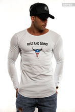 Mens Long Sleeve T-shirt "Rise and Grind" MD932
