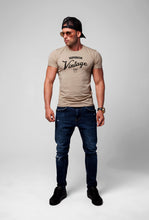 Stylish Men's T-shirt "Superior Vintage" Khaki Gray Beige / Color Option / MD934
