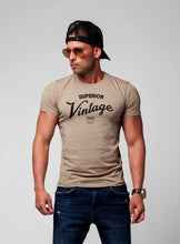 Stylish Men's T-shirt "Superior Vintage" Khaki Gray Beige / Color Option / MD934