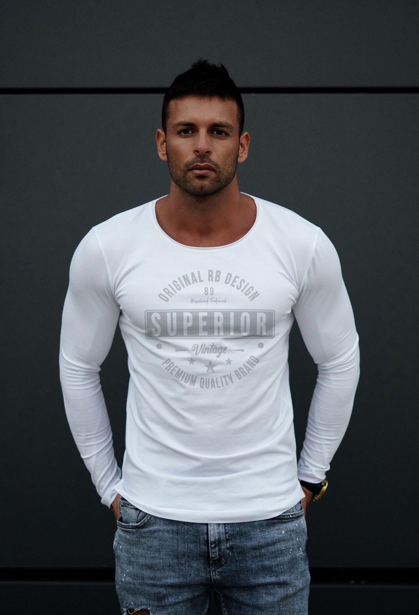 Mens Long Sleeve T-shirt "Superior" MD952