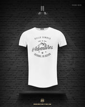 Mens T-shirt "Summer Adventure" MD953 Gray