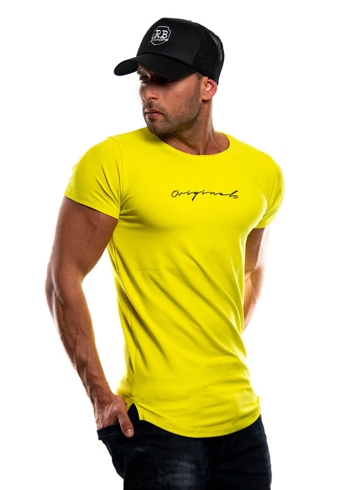 Scoop Neck Muscle Fit Tshirts Designer Brand Longline Tees ONLINE