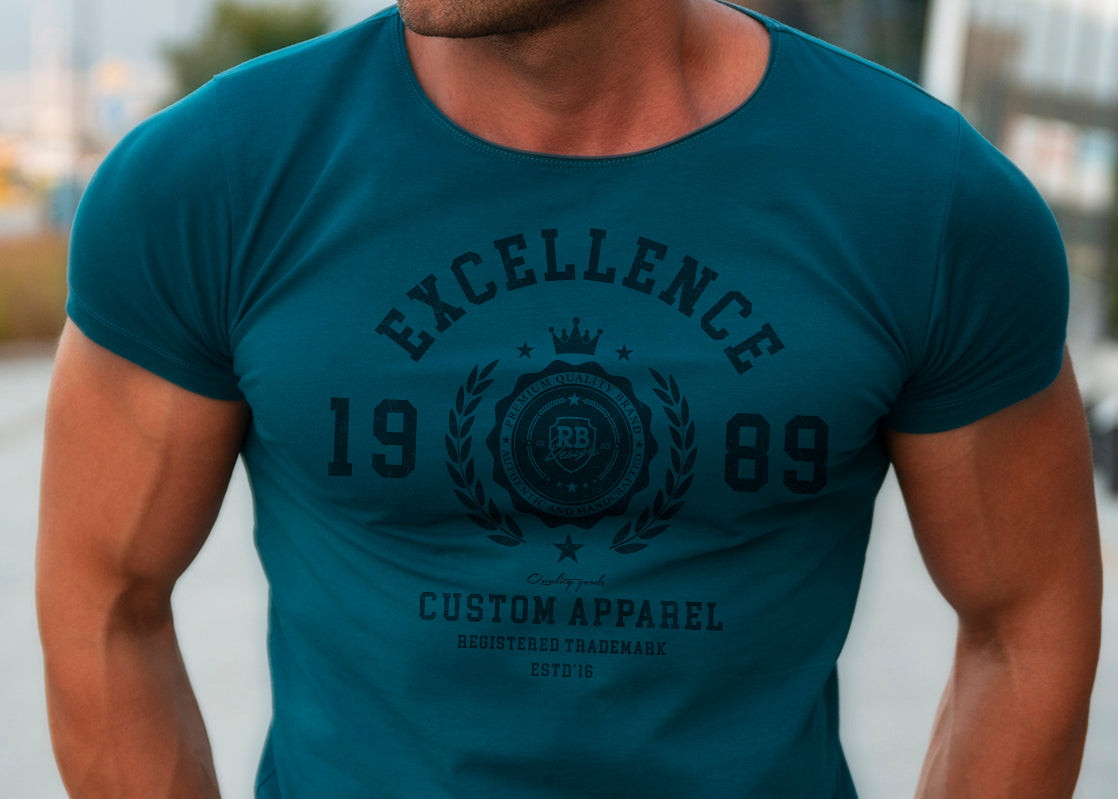 Мen's Longline T-shirt "Excellence" MD959