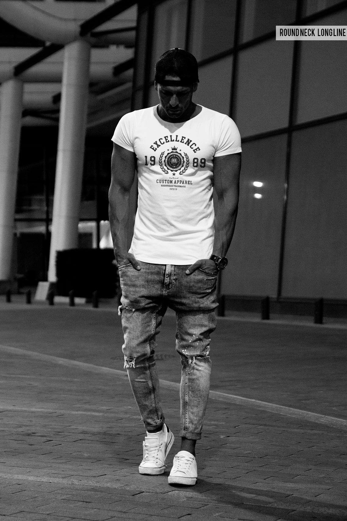 Мen's Longline T-shirt "Excellence" MD959