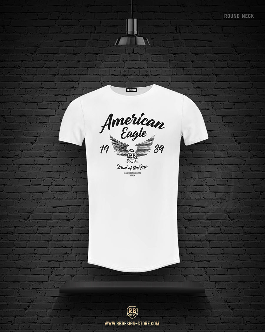 Liquid Blue American Eagle Black T-Shirt