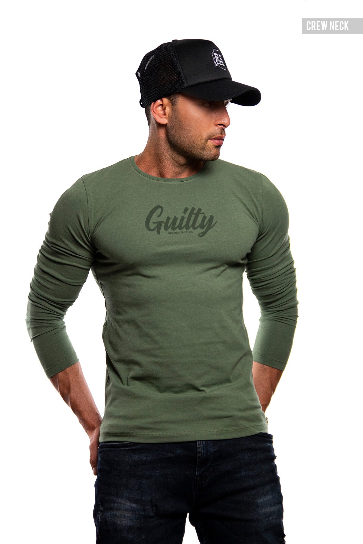 Mens Long Sleeve T-shirt "Guilty" MD965