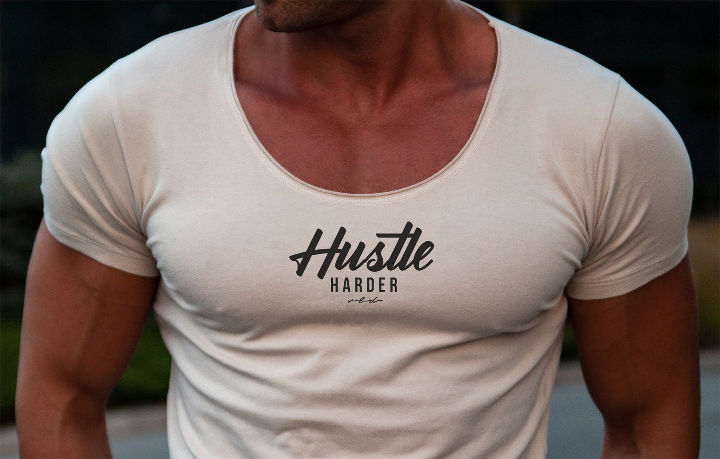 Men's T-shirt "Hustle Harder" MD971