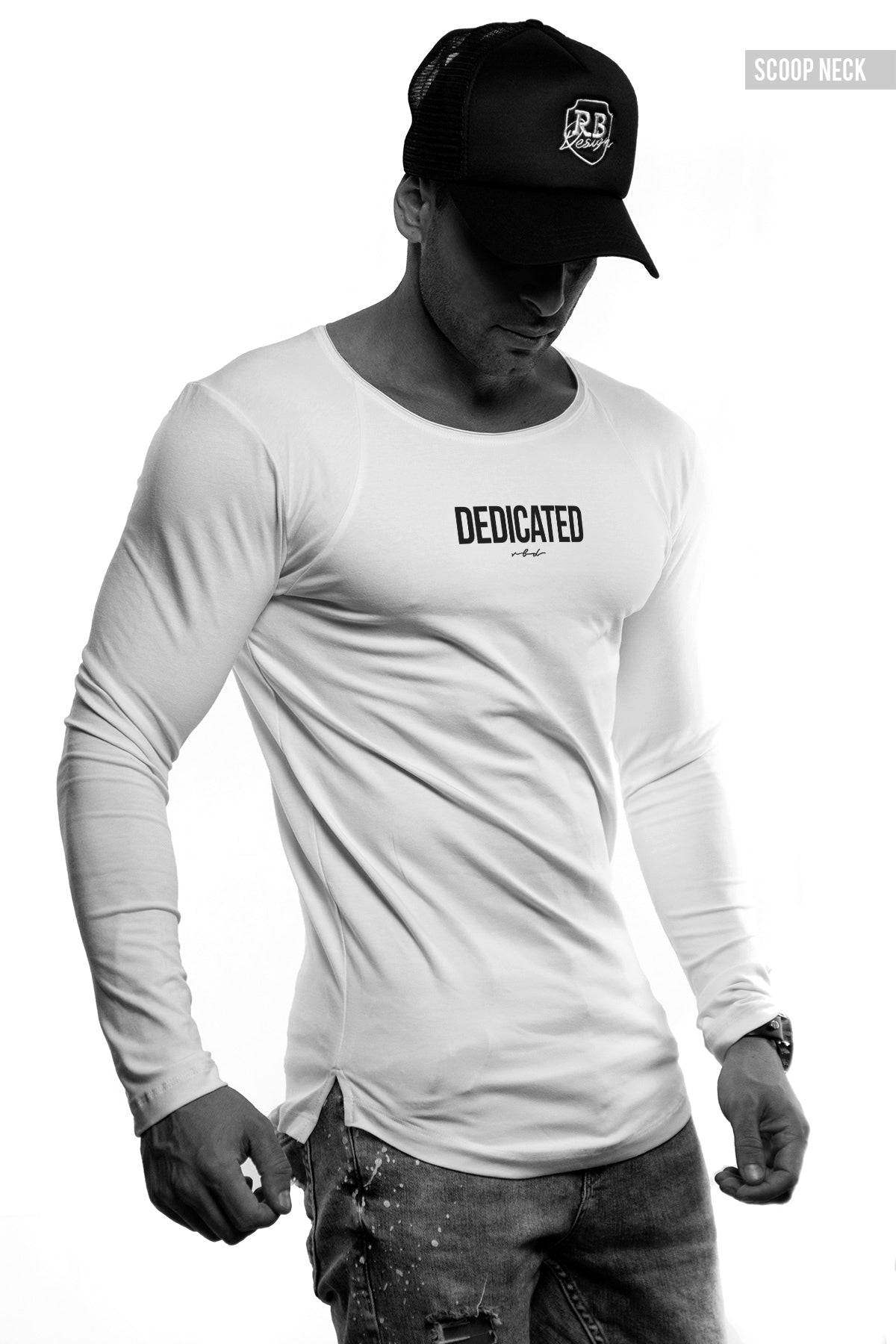 Mens Long Sleeve T-shirt "Dedicated" MD972