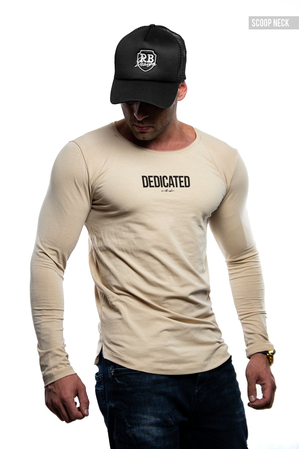Mens Long Sleeve T-shirt "Dedicated" MD972