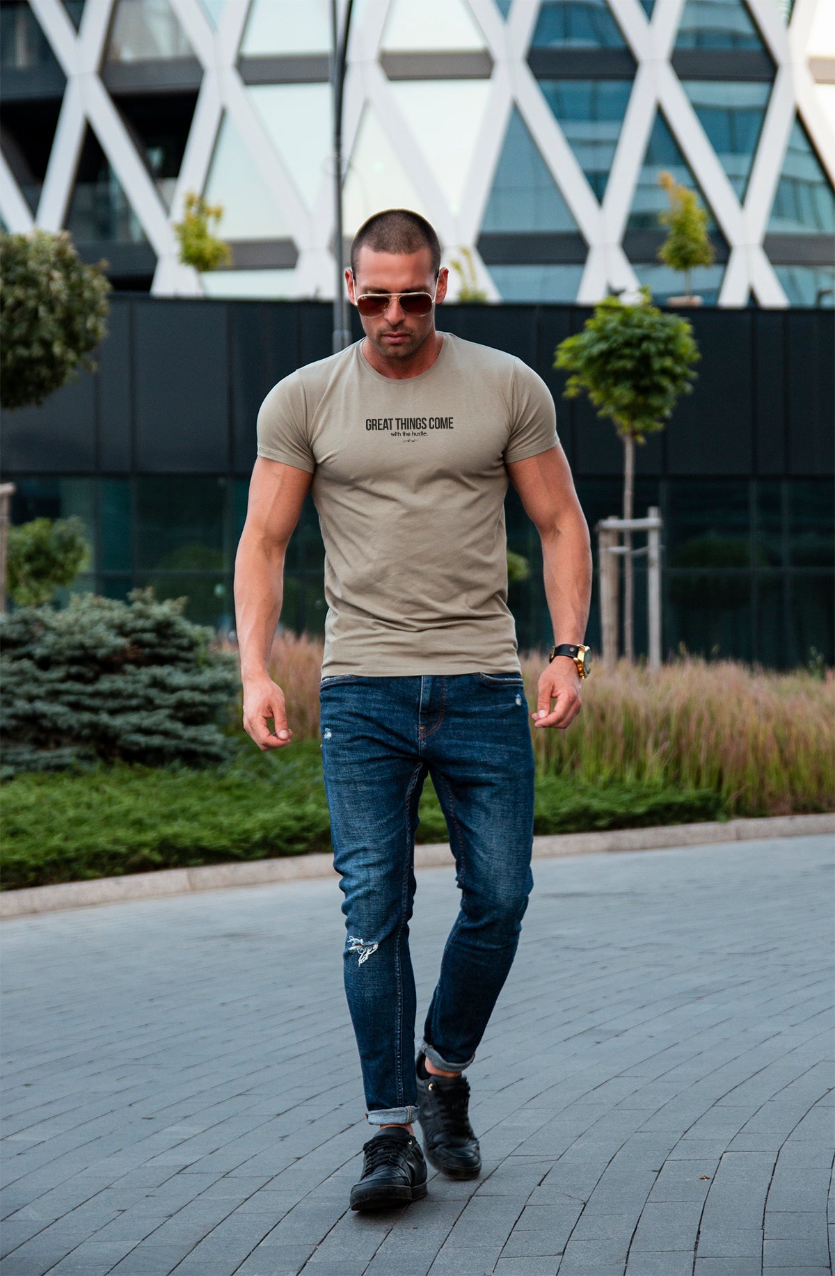 Motivation Slogan Men's T-shirt MD973