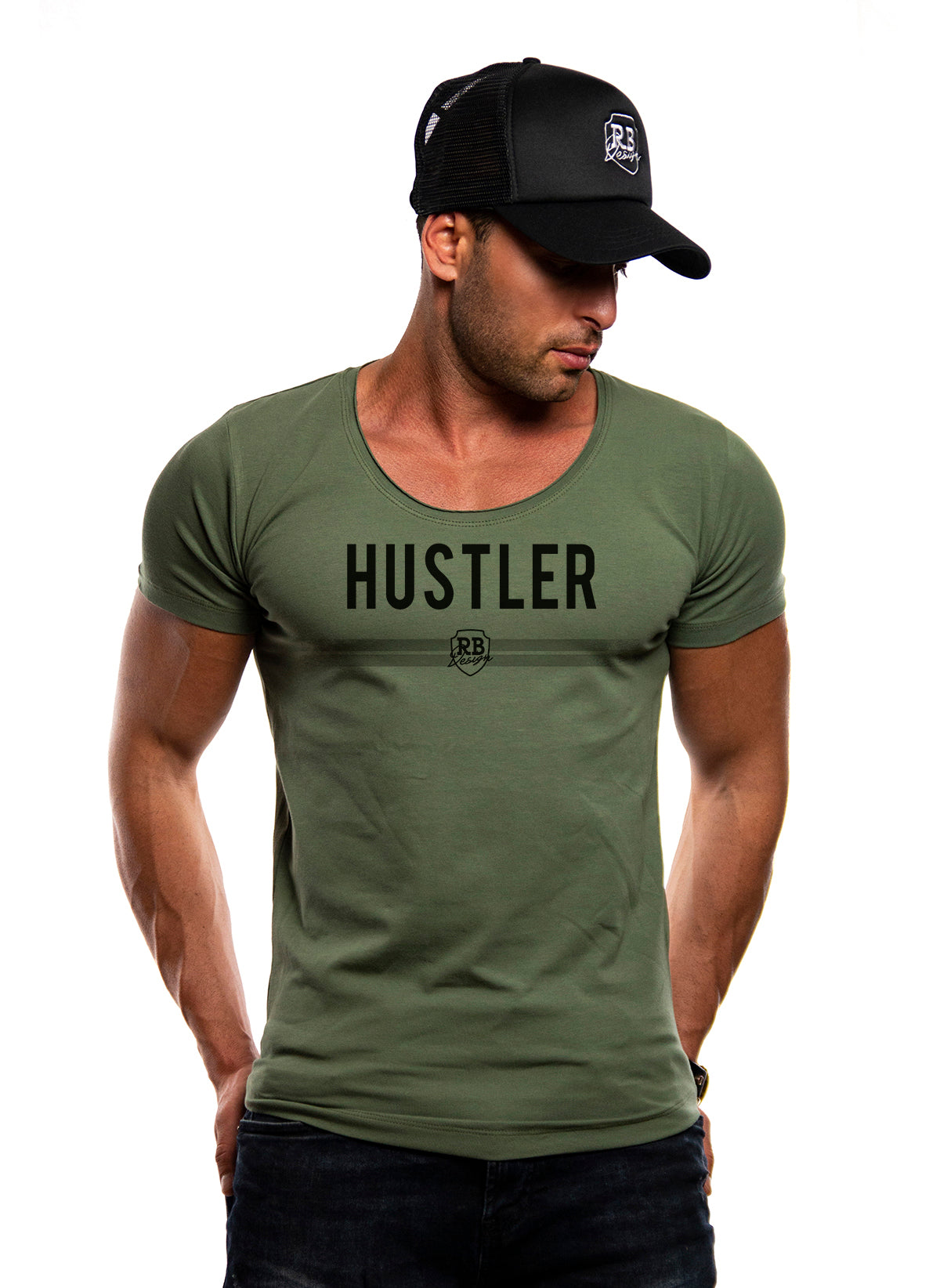 Мen's T-shirt "HUSTLER" MD975