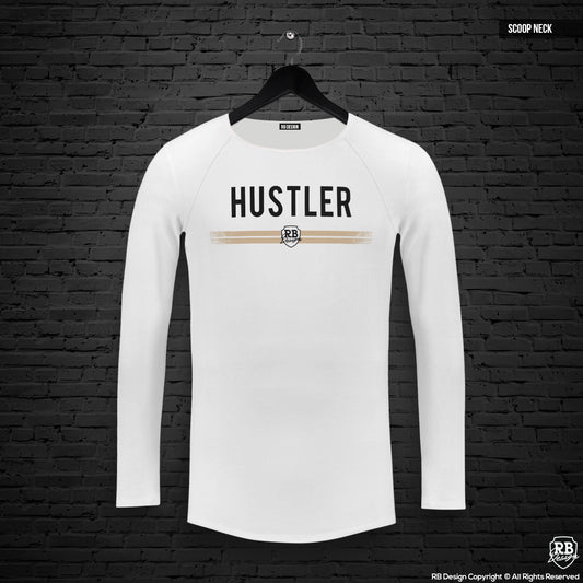 Mens Long Sleeve T-shirt "HUSTLER" MD975