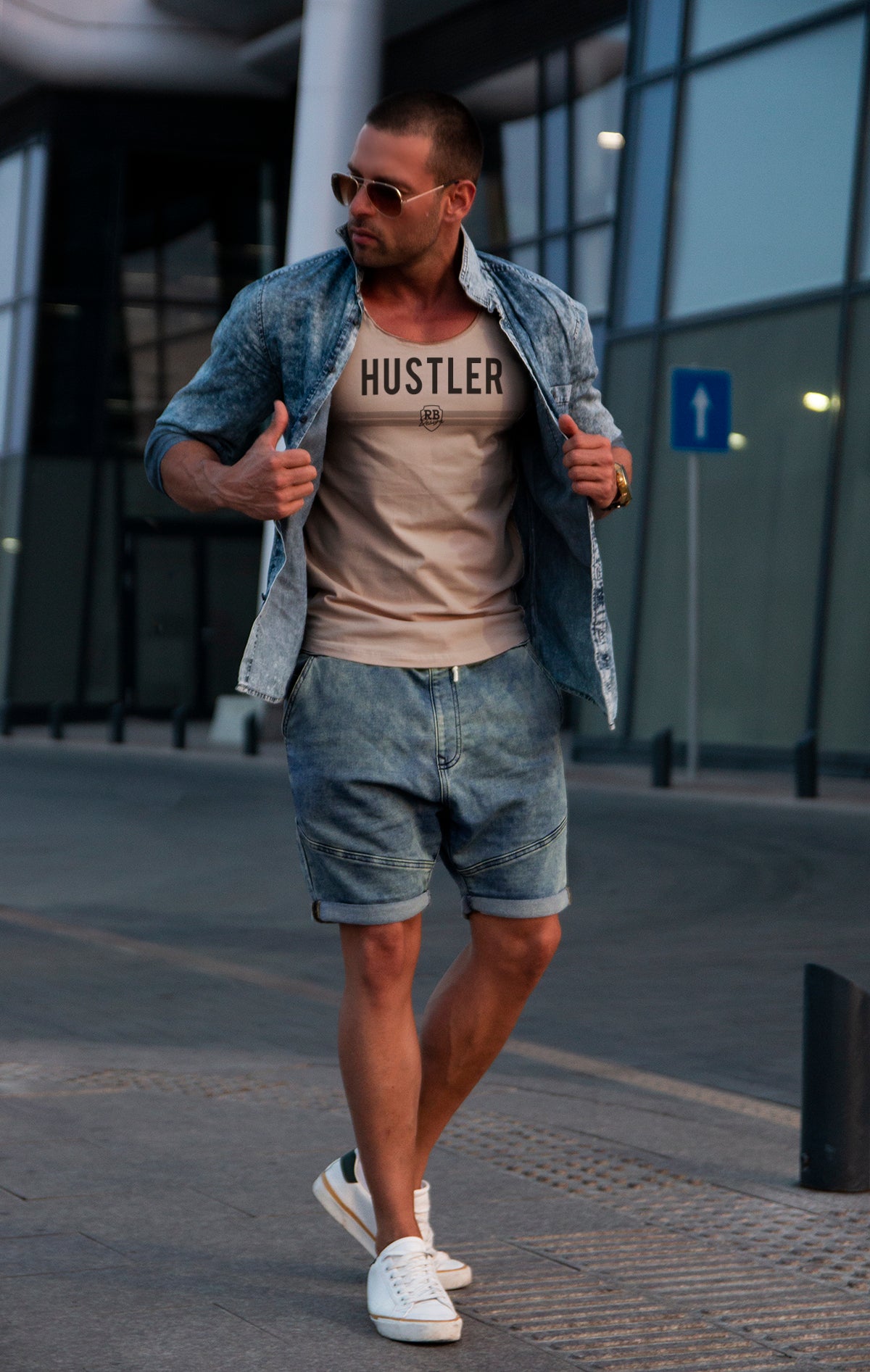 Men's T-shirt HUSTLER MD975
