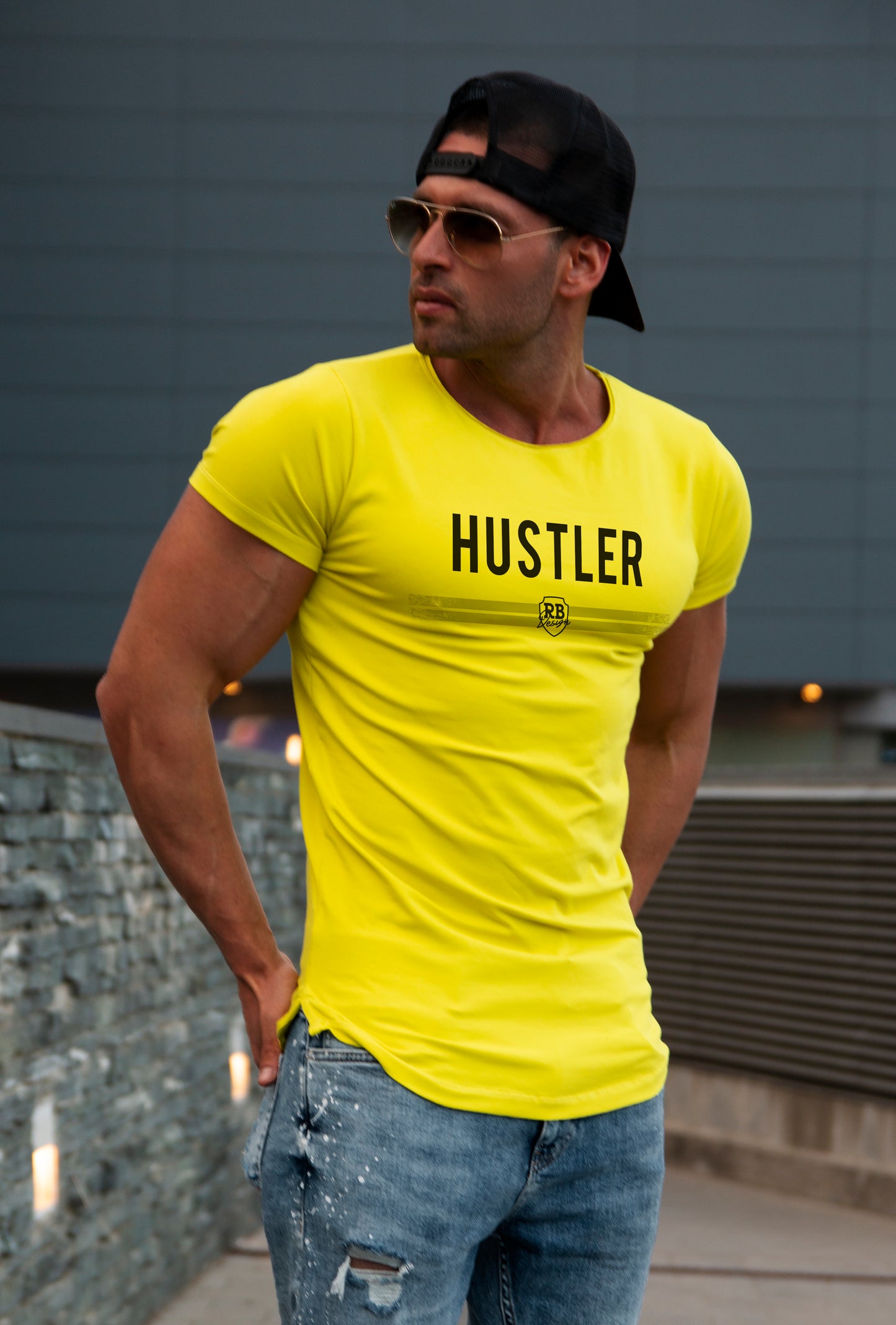 Мen's T-shirt "HUSTLER" MD975