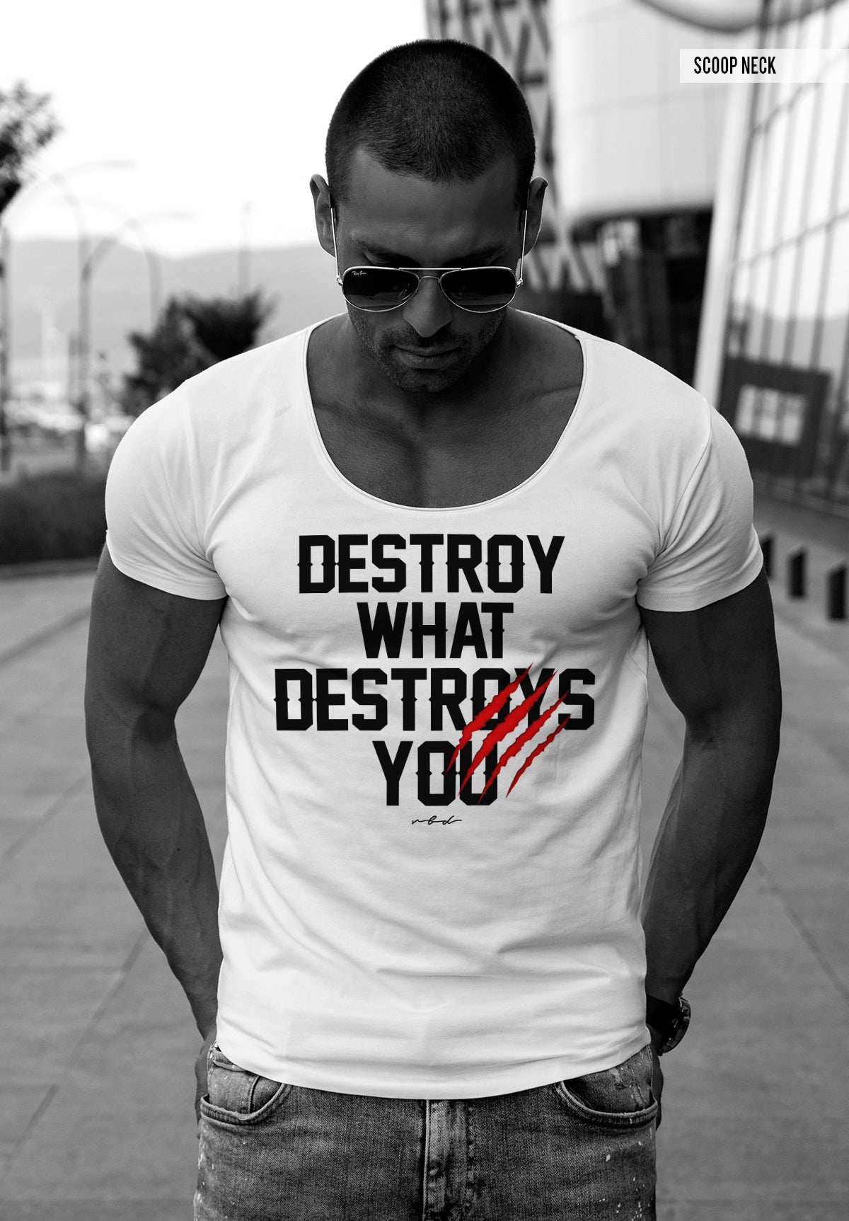 Men’s T-shirt Destroy What Destroys You Motivation Slogan Tees Online