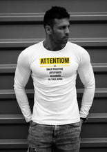 Mens Long Sleeve T-shirt "ONLY Positive attitudes allowed" MD995