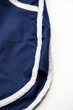 Bundle Dark Blue Mens Swimming Shorts + Blue White Hat BW02DBBW